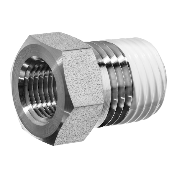 Usa Industrials 316SS Instrumentation Fitting w Sealant Hex Bushing 1/4"MNPTx1/8"FNPT ZUSA-PF-4829 - main